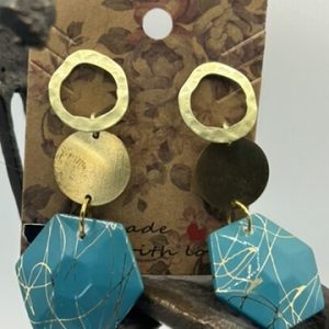 Vintage Green & Gold drops