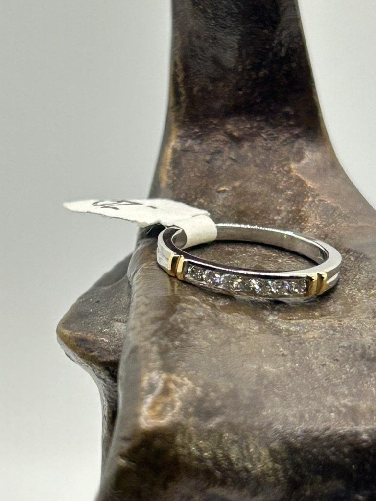 Two tone Diamond band