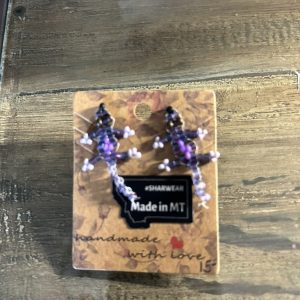Black & Purple Geckos Studs