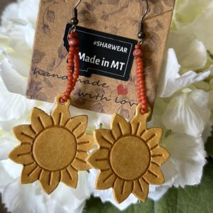 Leather Sunflower Drops