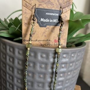 Gold tone single strand drops